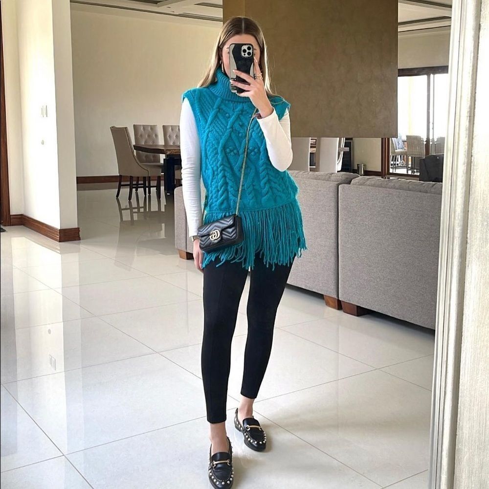 Zara fringed knit vest - Picture 4 of 11